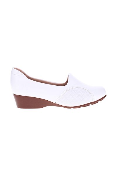 Modare Ladies Low Heel Shoes White | Made In Brazil