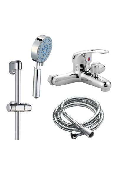 Italbox Bathtub faucet set with bar, hose and shower head