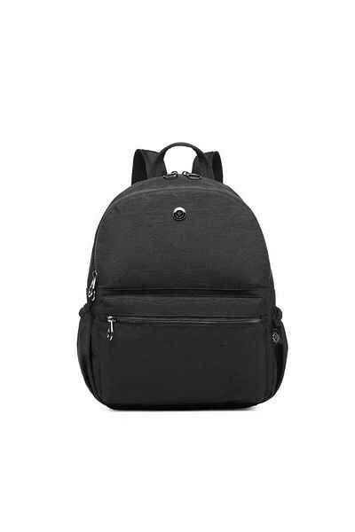 SMART BAGS Crinkle Metallic Fabric Large Size Backpack Bc 3125 - Metallic Black