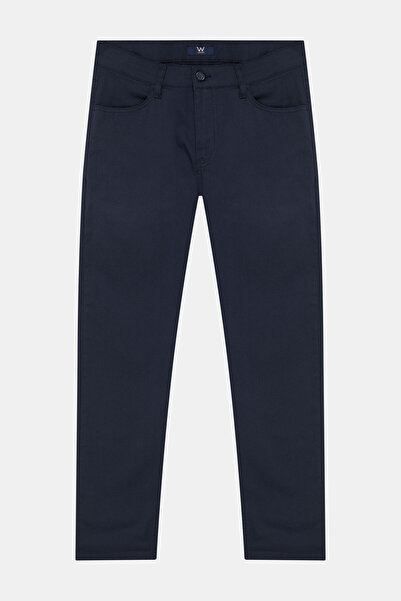 W Collection Dark Blue Pipe Leg Sports Pants