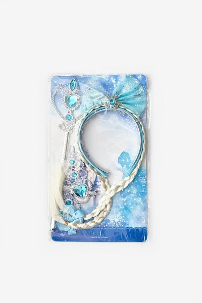 Le Mabelle Blue Elsa Model Girl's Staff Crown Set