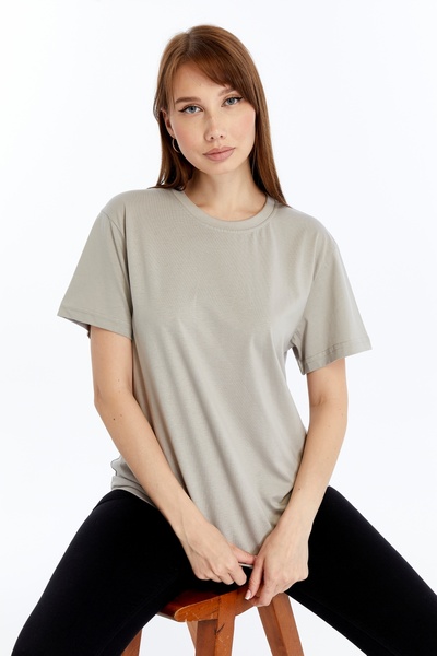 KRAVEN Γυναικείο κανονικό μπλουζάκι Modal Blended Άνετο μπλουζάκι