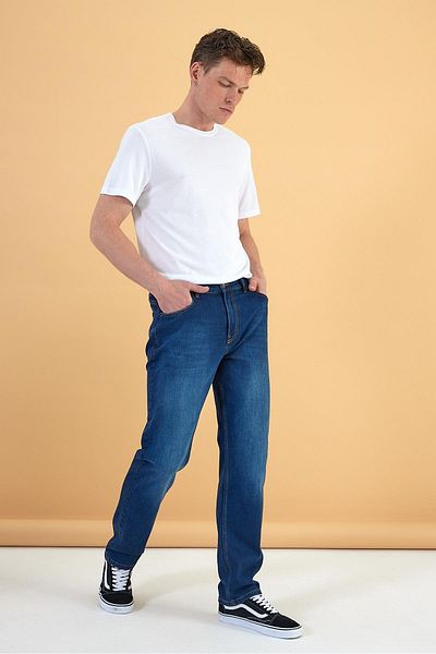 VENA Ανδρικό παντελόνι Kalimnos Dark Blue Comfort Fit Jean