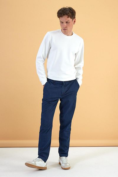 VENA Ανδρικό παντελόνι Ken Chino Dark Blue Jean