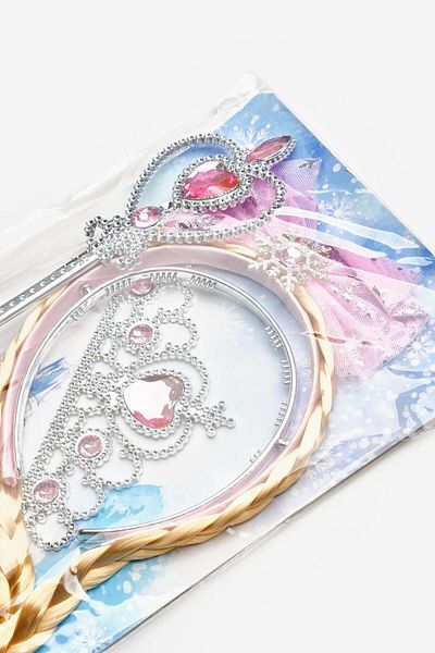 Le Mabelle Pink Elsa Model Girl's Staff Crown Set