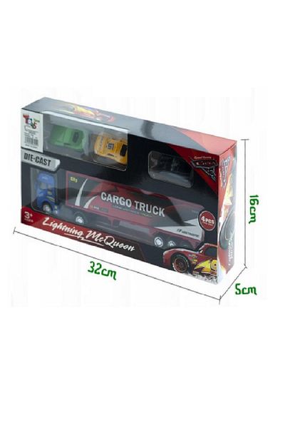 rexa Auto Truck and Car Set – Transporter Trailer with Mini Cars – Vehicle Playset for Kids