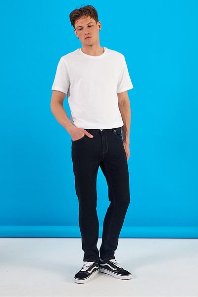 VENA Ανδρικό παντελόνι Edward Black Slim Straight Jean