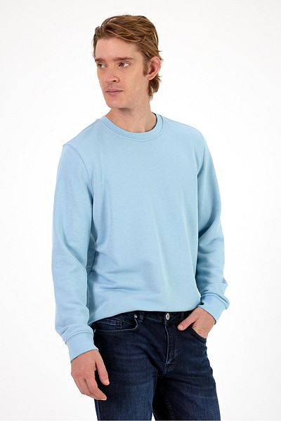 VENA Ανδρικό φούτερ Rich Sky Blue Crew Neck Regular Fit με 3 κλωστές