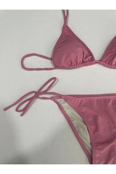 hazelin Γυναικείο σετ μπικίνι με λαιμόκοψη Dusty Rose HZL25S-LC5005