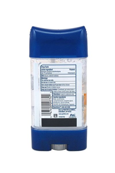 gillete Gillette Men's Sport Active Antiperspirant Deodorant Clear Gel (70 Hours) 107g