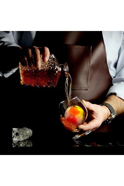 zola Spherical ice mold, 4 spheres, 35 mm, transparent