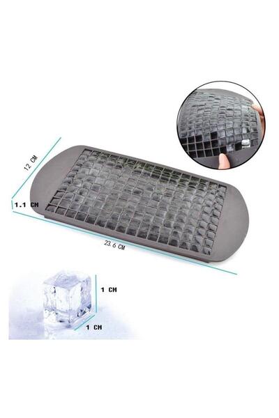 zola Silicone ice cube mold for 160 cubes, rectangular, black, 23x12.5x1 cm