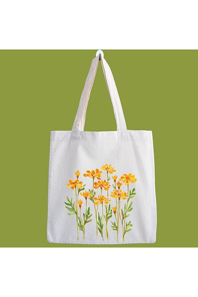 designedfy Flower 14 Waterproof Printed Cloth Bag