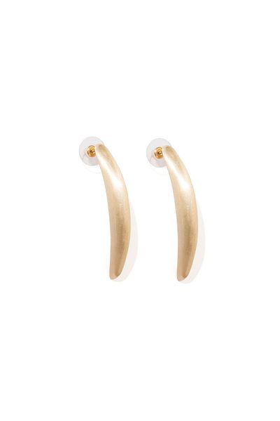 RİVUS Moon Line Curved Earrings - Gold