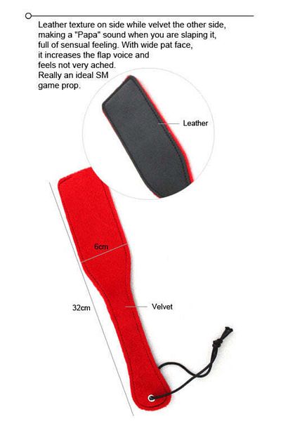 WildFashion Set of 6 BDSM accessories made of fluffy material in 2 colors, Red+Black, TOY20