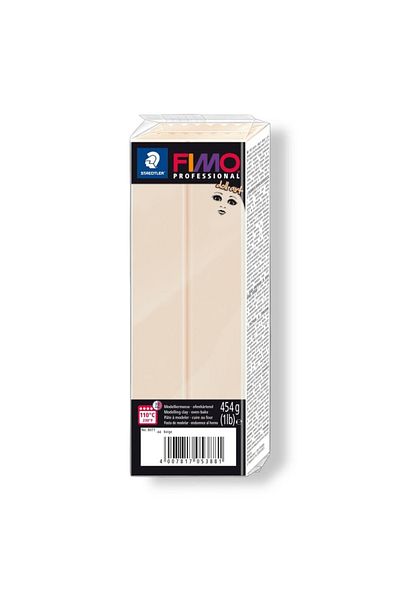 Bafimo Pastă de modelat FIMO Professional 454g, alb-gălbui, bej, pentru păpuși profesionale