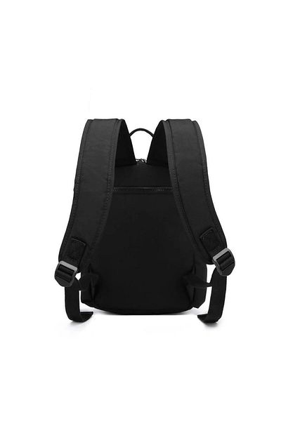 SMART BAGS Дамска раница от набръчкан плат, малък размер BC 3179 - черна