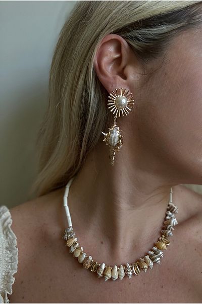 Rossetto Atelier Imported Oyster Earrings
