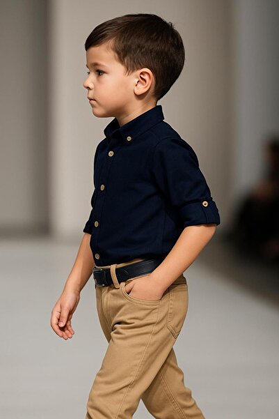 Esterella oxford uzun kol gömlekli erkek takım / erkek çocuk gömlekli takım /gömlek pantolon takım