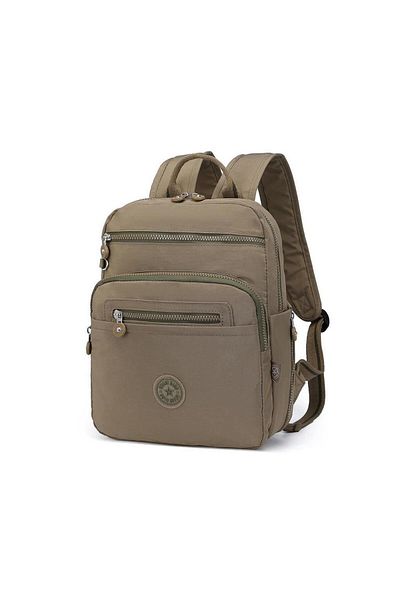 SMART BAGS Crinkle Fabric Waterproof Backpack Bc 1207 - Light Brown