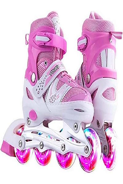 rexa 4-wheel Inline Skating Shoes With Full Light Up Wheels