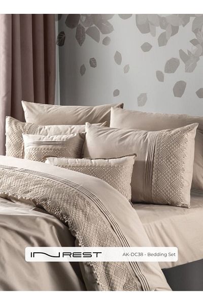INREST Lavender Single Duvet Cover Set (Without Filling) Cotton 100% Single Size 160x230 cm - 5 Pcs