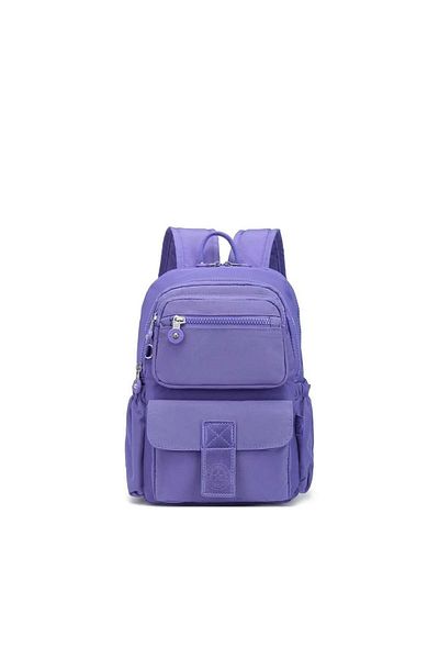 SMART BAGS Crinkle Fabric Waterproof Women's Backpack Bc 3168 - Purple