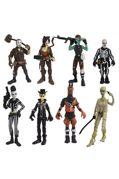 Fortnite Set of 8 Figures Fortnite, Battle Royale, Mbong®, 8-9 cm