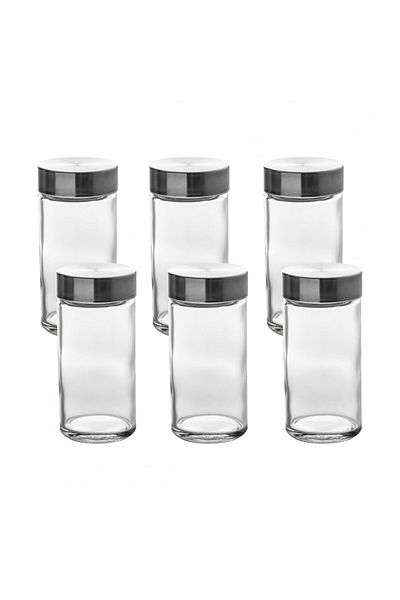 5FIVE Set of 6 5five containers, glass, 4.5 x 9.5 cm