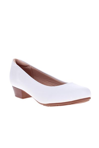 Modare Ladies Low Heel Shoes White | Made In Brazil