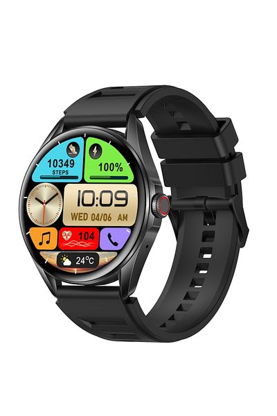 ideal STORE SmartWatch Delta Pro idealSTORE, AMOLED 1.43", Android/IOS, Fitness Tracker, Bluetooth Call, Black