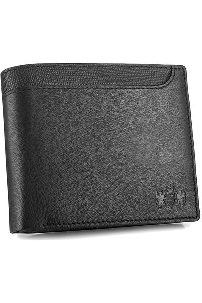 zagatto Men's wallet, Zagatto®, ZG-N992-F13, FABRIANO, Genuine leather, 9.5x12.5x2 cm, Black