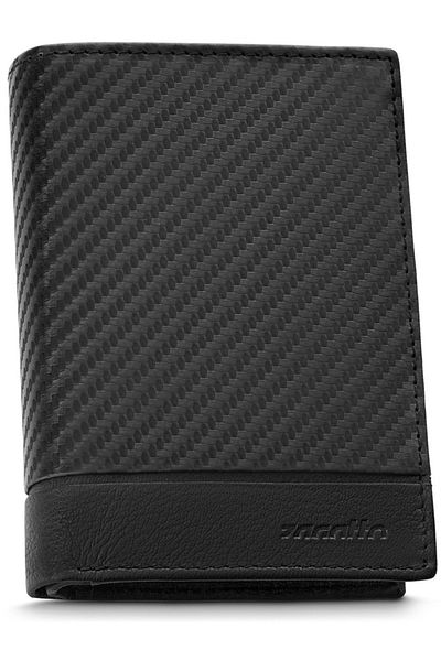 zagatto Men’s Wallet, Black Leather, Fabriano, 9x12.5x2.5 cm, ZG-N4-F7