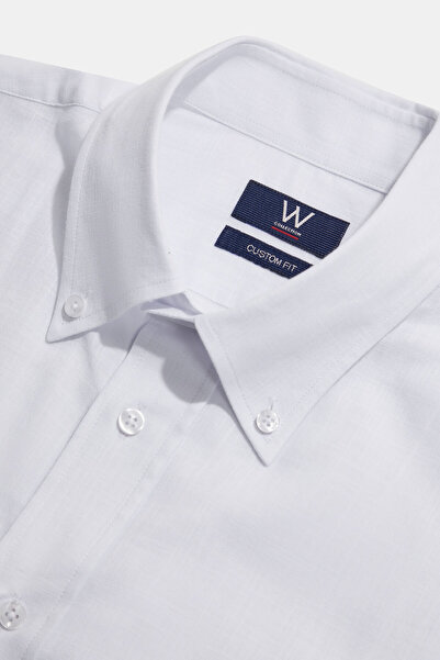 W Collection BEYAZ UZUN KOLLU GÖMLEK