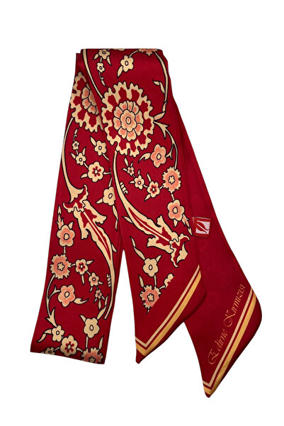 EDİRNE KIRMIZISI Dar Fular Selimiye 6x110 cm