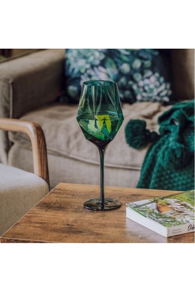 HomeVibes Wine Glass IRMA Green 630 ml