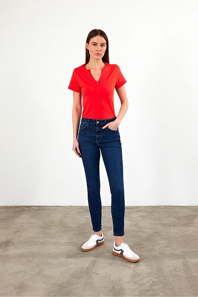 VENA Pantaloni skinny de damă Gabriella albastru închis