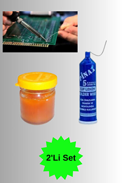 HAFSER 2'Li Lehim Seti Lehim Teli Ve Lehim Pastası Havya Teli Havya Pastası