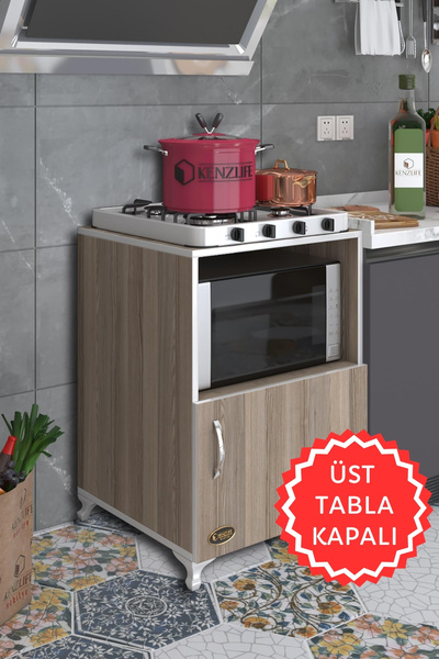 Kenzlife Ocak Dolabı Revbahar Crd 85*60*56 Hazır Mutfak Klasik Set Üstü Ocak İçin Arkalıksız