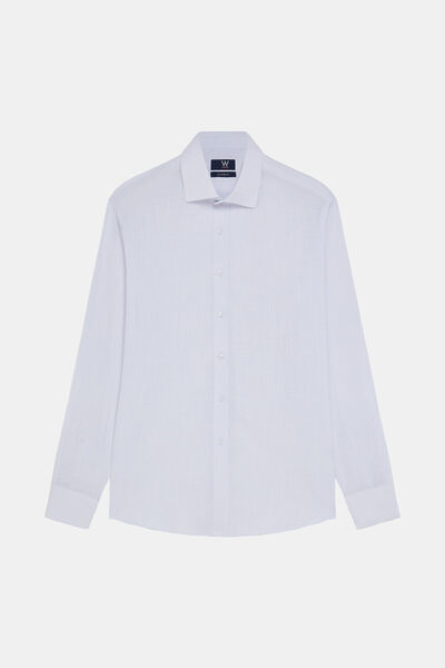 W Collection BEYAZ UZUN KOLLU GÖMLEK