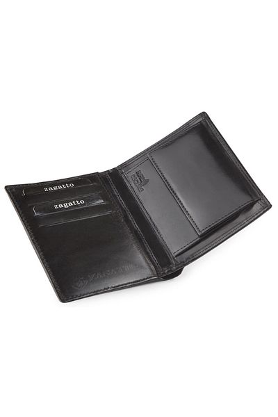 zagatto Men’s Wallet, Black, RFID Protected, Genuine Leather, 12.5x9.5x1.5 cm, ZG-055-BAR