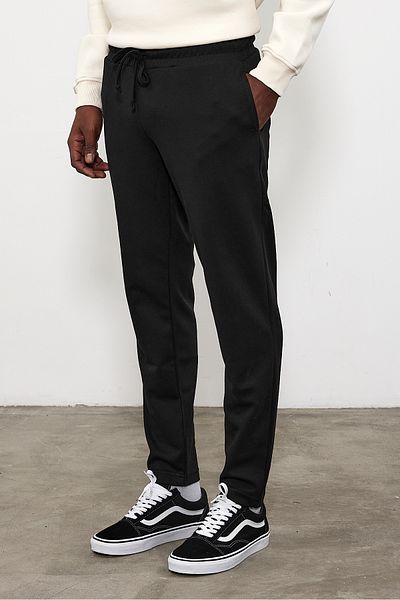 VENA Jack Slim Fit βαμβακερό παντελόνι - ΜΑΥΡΟ - 200067-028