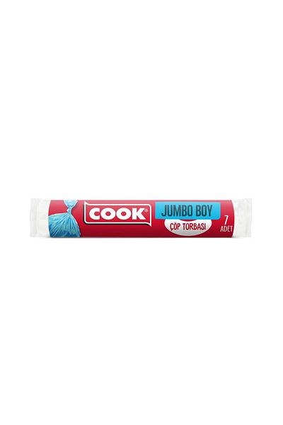 COOK كيس قمامة قياسي مقاس جامبو 80 × 110 سم 7 قطع - أزرق