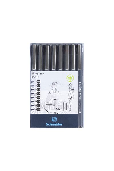SCHNEIDER Fineliner Schneider Pictus 8 pcs/wallet
