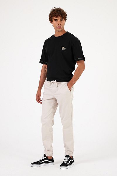 VENA Ανδρικό παντελόνι Gabardine Jogger Simon Stone Color Slim Fit