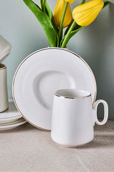 Perotti Pure 6-Person Porcelain Coffee Cup Set