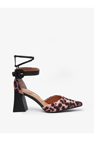 VİZZANO حذاء فيزانو نسائي بكعب متوسط - بيج | صنع في البرازيل