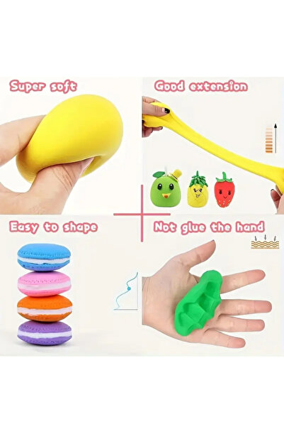 Lino MODEL KİLİ OYUN HAMURU PROJE HAMURU DOĞAL İÇERİK YUMUŞAK DOKULU KIRMIZI (HAVA İLE KURUYAN)