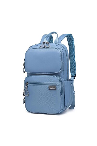 SMART BAGS Extra Hafif Kumaş Uniseks Sırt Çantası BC 3142 - Jeans Mavi