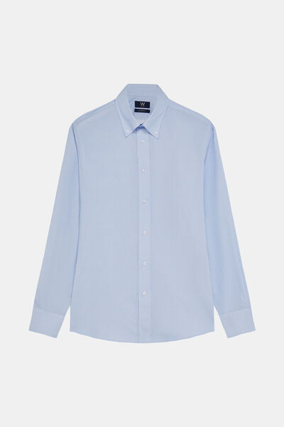 W Collection White Long Sleeve Flower Printed Shirt